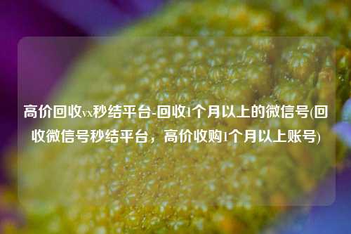 高价回收vx秒结平台-回收1个月以上的微信号(回收微信号秒结平台，高价收购1个月以上账号)