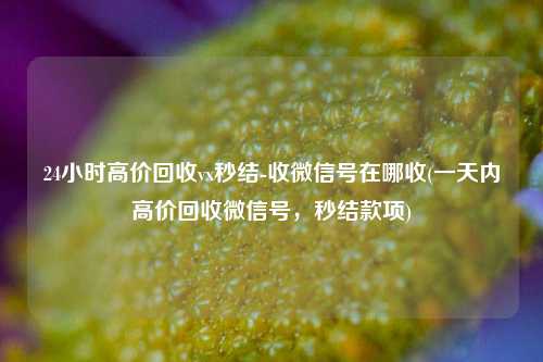 24小时高价回收vx秒结-收微信号在哪收(一天内高价回收微信号，秒结款项)
