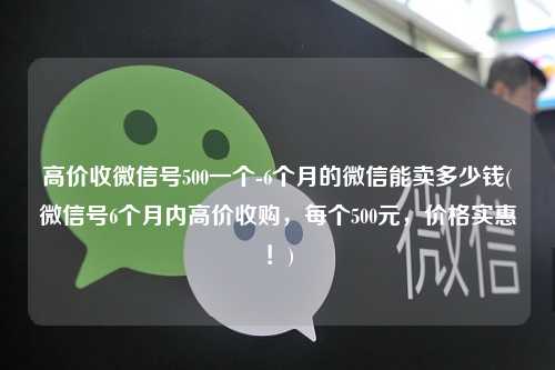 高价收微信号500一个-6个月的微信能卖多少钱(微信号6个月内高价收购，每个500元，价格实惠！)
