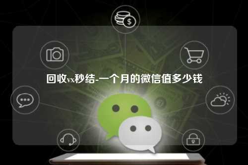 回收vx秒结-一个月的微信值多少钱