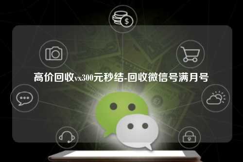 高价回收vx300元秒结-回收微信号满月号